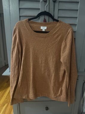 J. Crew Teddie Camel Crewneck Sweater